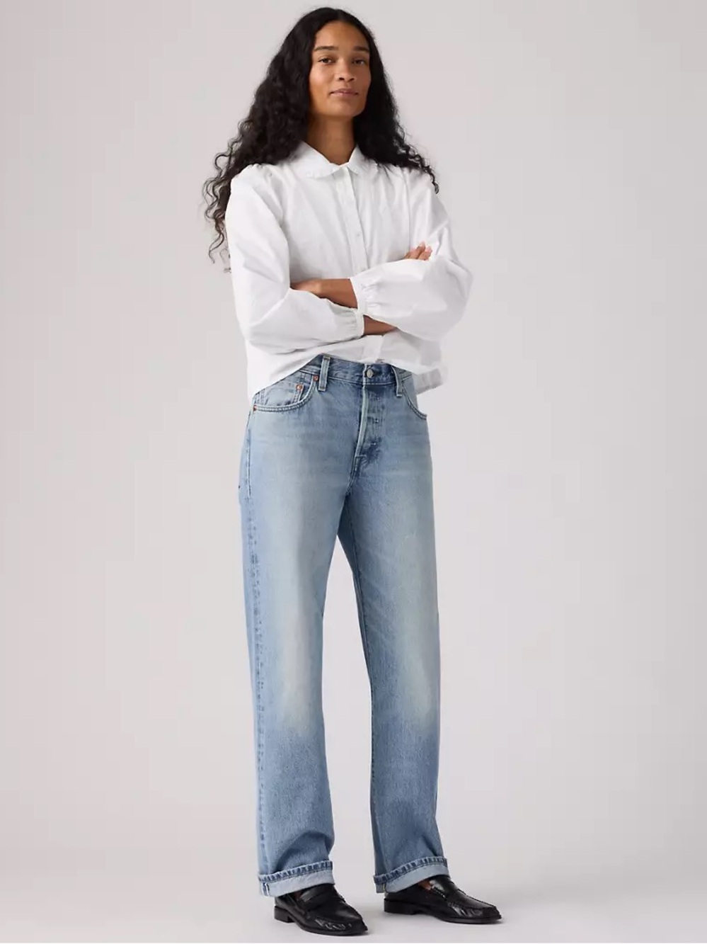 Levi’s 501 90s Selvedge Women's Jeans in Hallowed Hour Selvedge